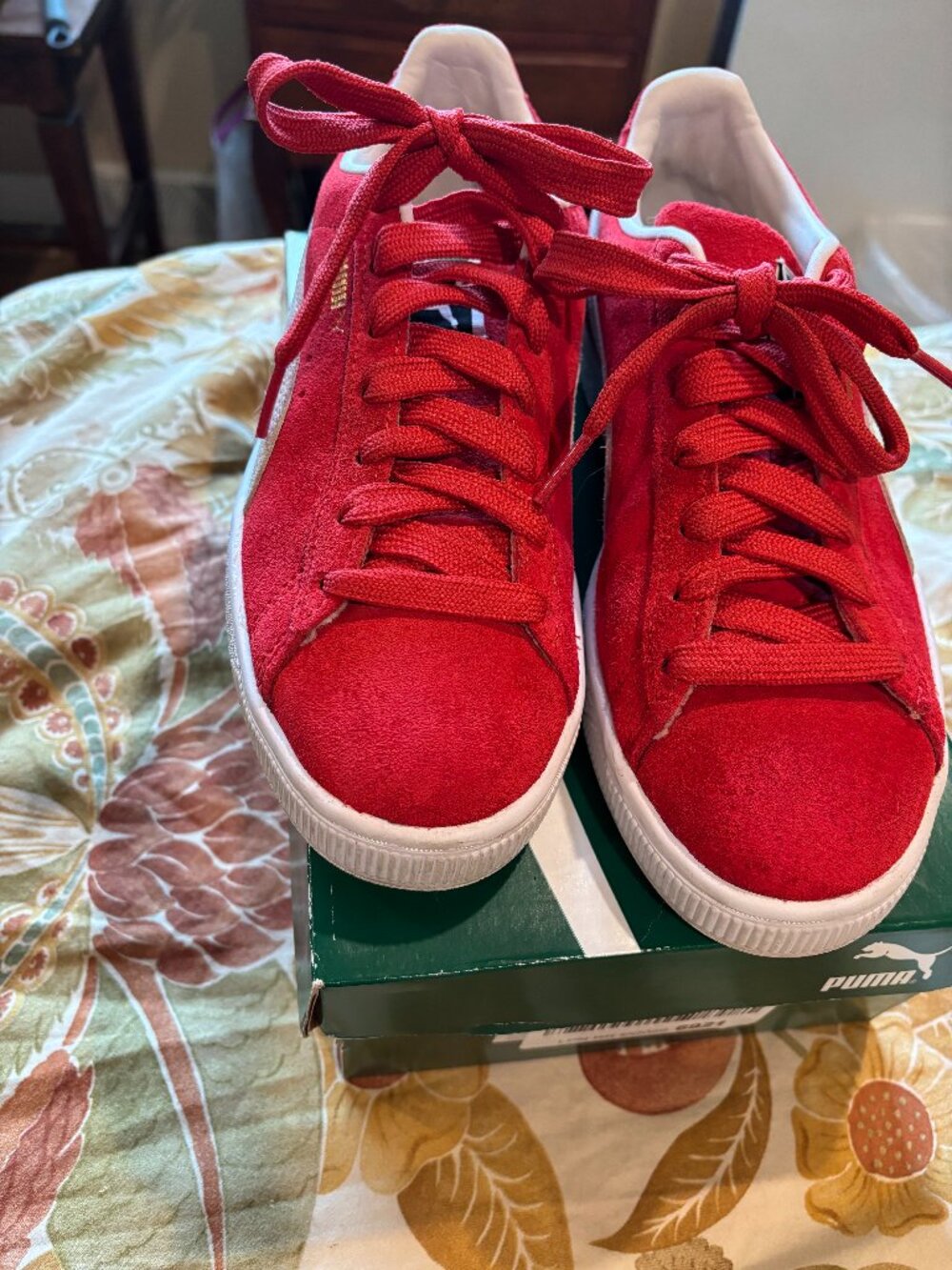 PUMA Suede Classic XXI High Risk Red/Puma 8 B (M) NWT